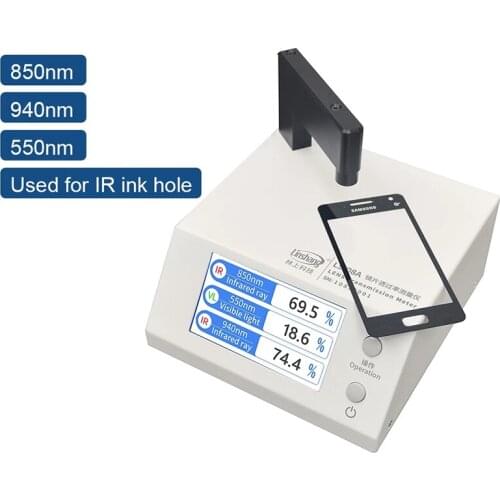 LS108A Glass Lens Transmission Meter for mobile screen position proximity Infrared ink hole telecontrol IR cut filter