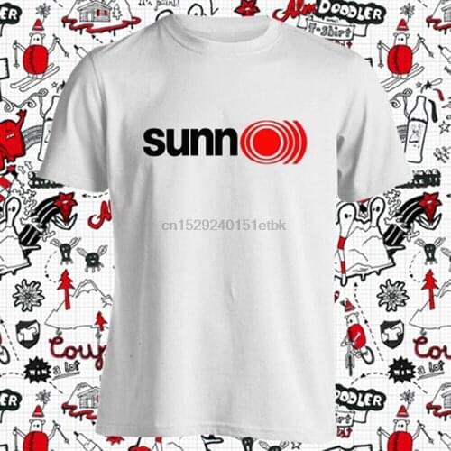New Sunn O))) Band Red Logo Metal Rock Band Mens White T-Shirt Size S-3XL(1)