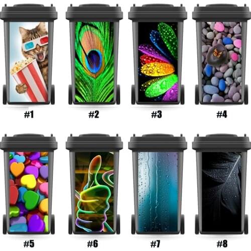 Popular Rubbish Bin Sticker Beauty Wallpaper mural Wall Print Decal Poster self adhesive Gift Home Art Kitchen Accessorries