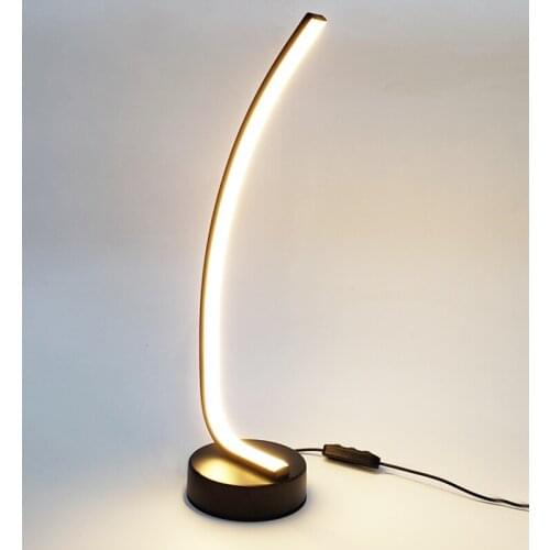 LED Table Lamp, Modern Desk Lamp Natural White 4000K Bedside Lamps of Metal Base, 1.5m Cable 6W 350LM Nightstand Lamps for Room