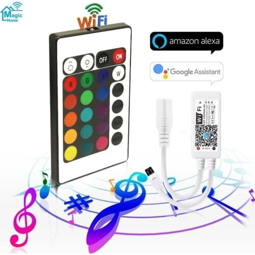 LED Strips Lights WIFI App Bluetooth Luces Led RGB SMD5050 Flexible Waterproof Tape Diode 5M 10M 15M Remote Control+Adapter