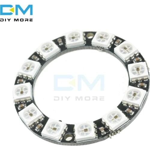 RGB LED Ring 12 Bits WS2812 WS2812B 5050 RGB LED Spot Integrated Driver Control Serial Module For Arduino I2C Controller
