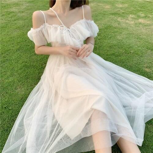Syoovaa Off-the-shoulder Summer Dresses