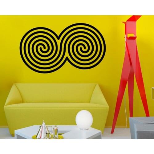 Spirals Wall Decals Vinyl Art Home Decor Removable Self Adhesive Living Room Indian Mandala Pattern Wall Stickers