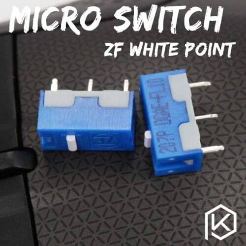 Zf 5pcs Free shiping white point Micro Switch Microswitch for Mouse service life 1000W gaming micro switch DGAE-FL10