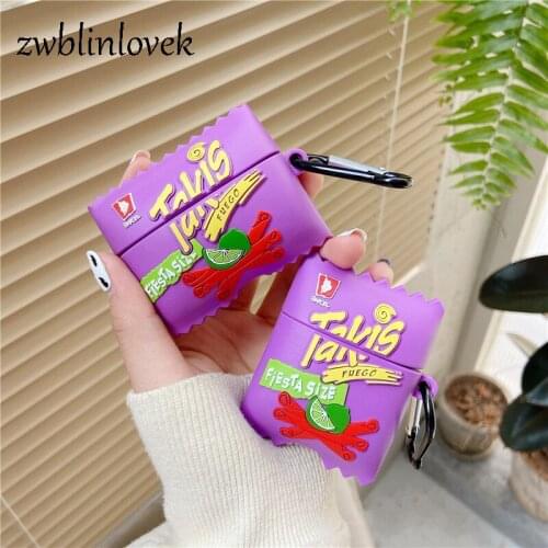 Brand takis potato chips food 3d case for airpods 1 2 pro box soft silicone wireless bluetooth headset protect cover accessories