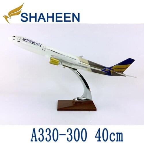 40CM 1:172 Airbus A330-300 model Pakistan SHAHEEN airlines with base alloy aircraft plane collectible display model collection