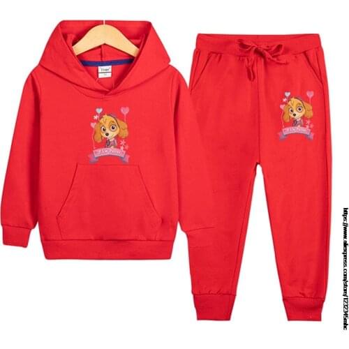 Kids Tracksuits Spring Children Boys Girls Clothes Suit Baby Paw Patrol Jacket Pants 2Pcs/sets Toddler Active Cotton Clothing
