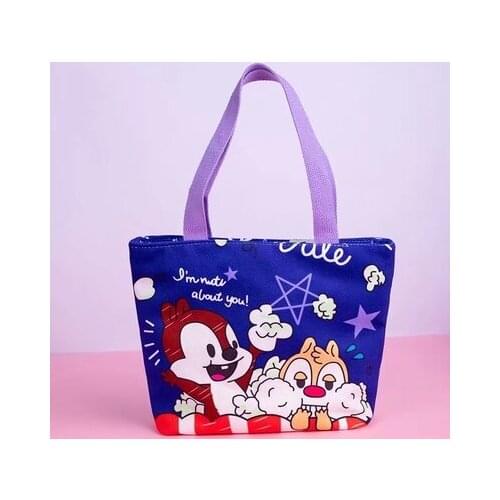 Disney StellaLou Pooh Chip Dale 88621 Anime Figures Cartoon Product Cosplay Accessories Storage Lunch Bag Unisex Gift