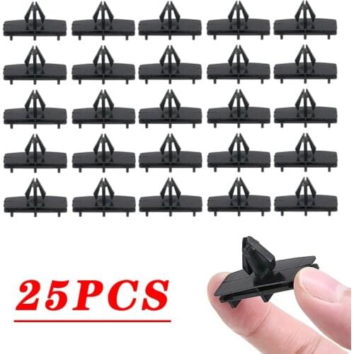 25pcs Auto Plastic Fender Flare Rocker Moulding Clip Retainer Pin Rivet Fasteners 68039280-AA For Jeep Wrangler Unlimited JK