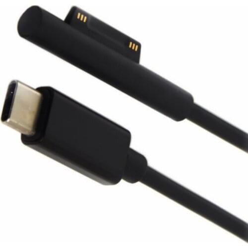 PD 15V fast charging cable USB-C magnetic power cable charger adapter for Microsoft Surface Pro3/Pro4/Pro5/Pro6