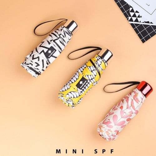 Small Anti-UV Fashion Mini Umbrella Rain Women Gift Folding Pocket Parasol Girls Waterproof Portable Travel UMBRELLAS