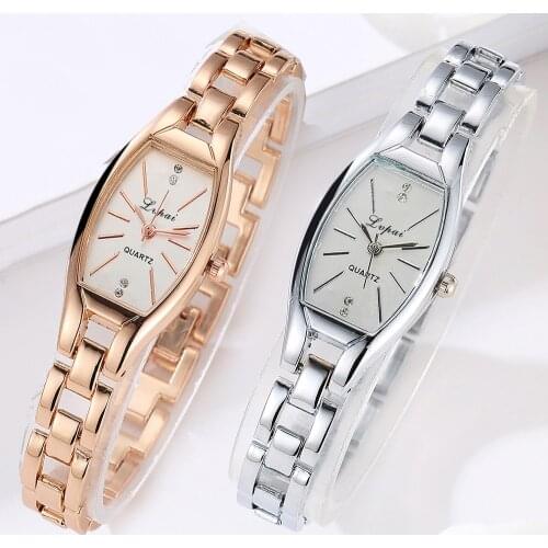 Fashion Brand Quartz Watch Elegant Ladies Women Watch Concise Head Watch Diamond Geometry Women Watches