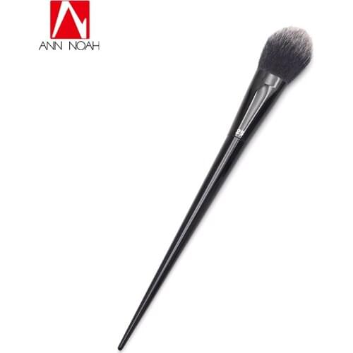 Fashion Makeup Tattoo Artist Black Long Sleek Stiletto Handle Unique Arched Shape No.25 Lock It Precision Powder Brush