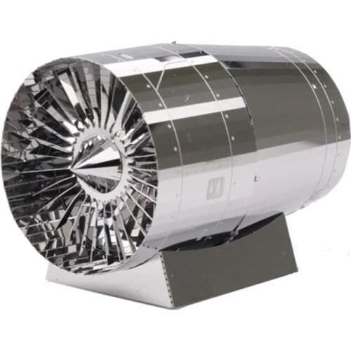 MU 3D Metal Puzzle YM-N072-S Turbine engine General Series DIY Laser Cut puzzles Jigsaw Model For Children Educational Toys