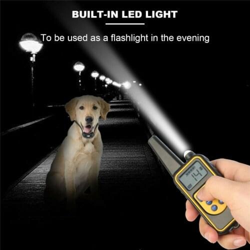 Dog Training Collar, Shock Collar for Dogs with Remote, 4 Modes Light Beep Vibration and Shock Waterproof Bark Collar