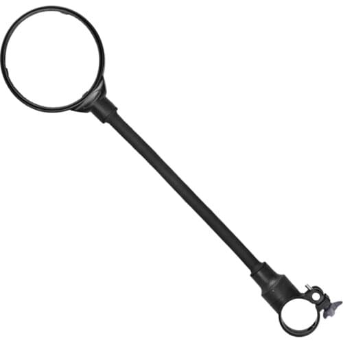 Adjustable Round Side Mirror Professional Safety Bicycle Left Right Hose Parts Rear View Flexible Replacement,1 Pcs