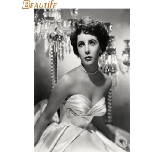 Custom Elizabeth Taylor Silk Fabric poster Home Decoration Wall Art New Cloth Silk Fabric wall poster print