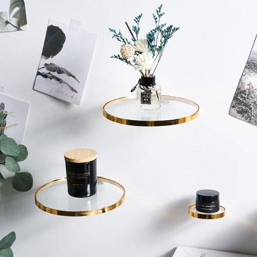 Home Teen living room Bedroom wall decor shelve plant decorative rack Plant Flower Pot Rack simple glass Ledges Decoration Ledge