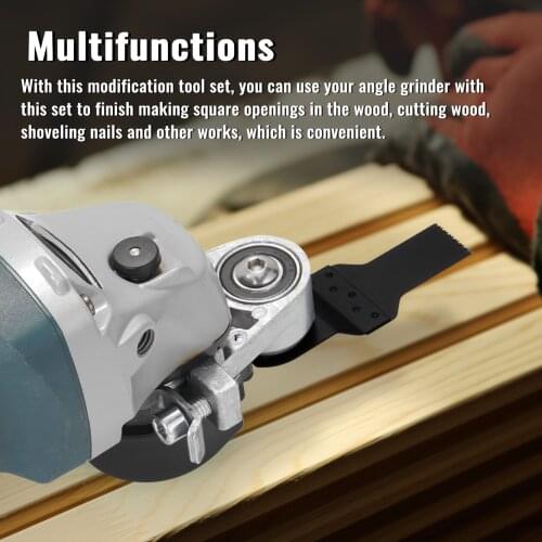 Angle Grinder Refit To Cutting Tool Accessories Set Wood Cutting Open Hole Shovel Nails Utility Modification Tool Set Household