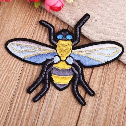 50pcs/Lot Embroidery Letter Clothing Decoration Accessories Bee Animal Diy Iron Heat Transfer Applique Iron on Patches stickers