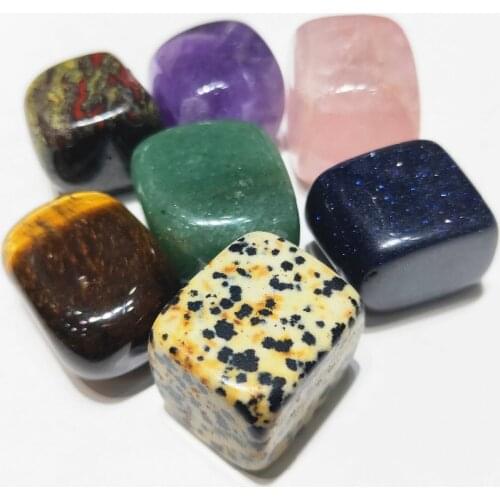 7pcs Crystal Stone Natural Quartz tumbled stone Rock Specimen Healing