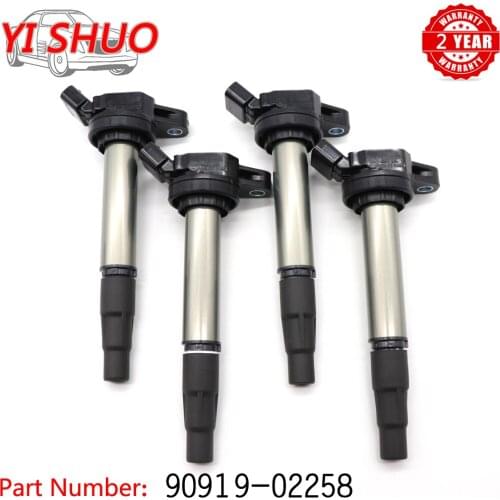 Car 90919-02258 Ignition Coil For Toyota C-HR Corolla Prius V Matrix RAV4 Auris Avensis For Lexus CT200h Scion iM xD 1.6 1.8L