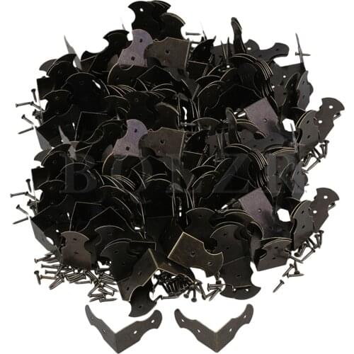 BQLZR 0.94x0.51inch Small Size Antique Decorative Vintage Box Corner Guards Protectors Edge Cover Pack of 200