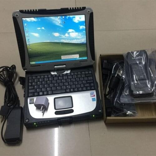 Vcads diagnostic tool truck pro 2.40 software with laptop cf19 touch screen ready to use