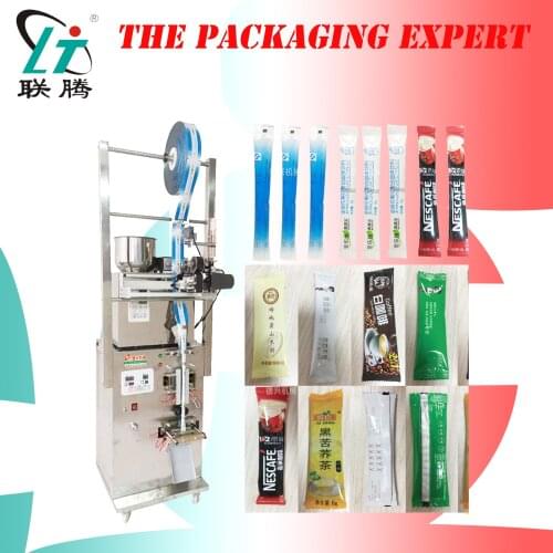 Long Coffee Juice Powder Bags Packing And Sealing Machine Filling Weighing Vitamin C Tea Powder Filler Back Seal Free Shipping