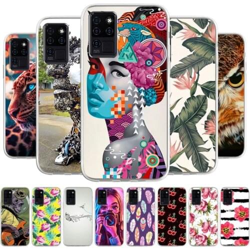 For Oukitel C21 C21 Pro Phone bags Cover Soft TPU Coque Capa Animal Painted Phone Fundas Bumper