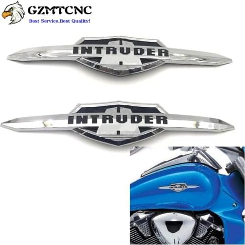 For Suzuki Intruder 1400 1500 700 800 Volusia 800 VL1400 LC1500 Oil Gas Tank Cover Protector 3D Emblem Badge Decals Stickers