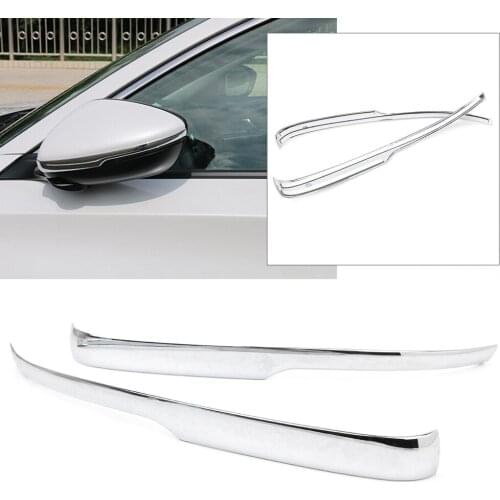 Chrome ABS Side Door Wing Rearview Mirror Cover Trim For Honda Accord 2018