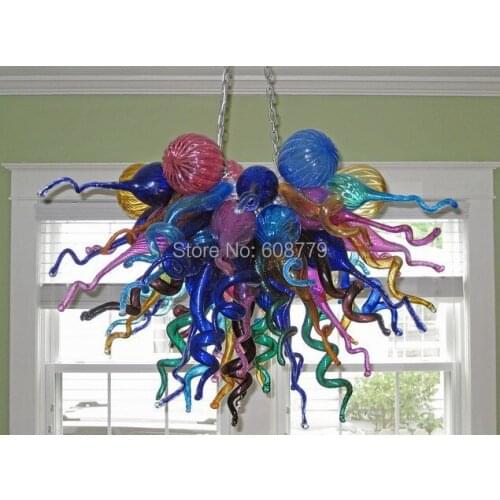 Free Shipping New Arrival Hand Blown Glass Crystal LED Chandelier