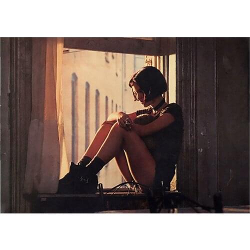 Luc Bessons classic movie works, this killer is not too cold Léon Kraft Paper Series Bar and Cafe Decor Painting Wall Stickers