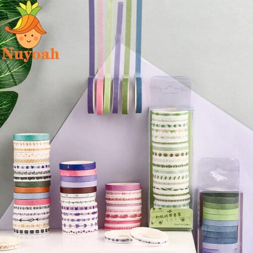 20pcs/pack Multi-color Washi Tape Scrapbooking Decorative Adhesive Tapes Paper Japanese Stationery Sticker