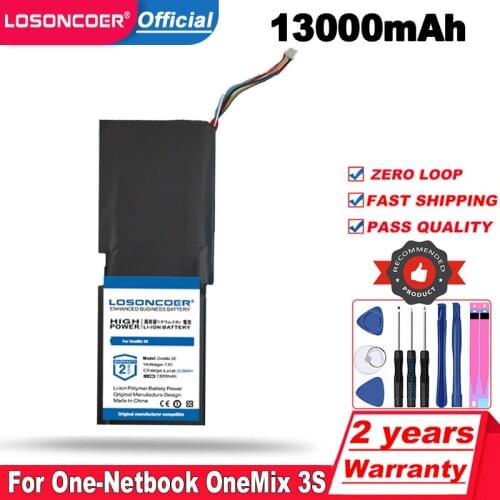 LOSONCOER Top Brand 100% New 13000mah For One-Netbook OneMix 3S OneMix3S 506480