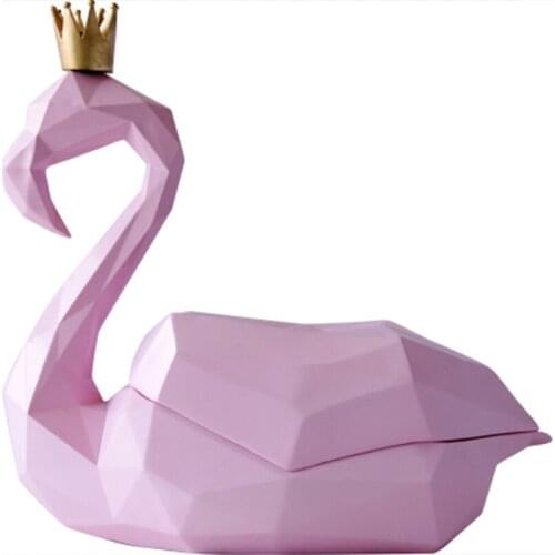 Minimalist Creative Flamingo Shape Desktop Paper Napkin Tissue Box Container Holder For Living Room Tea Coffee Table Decor