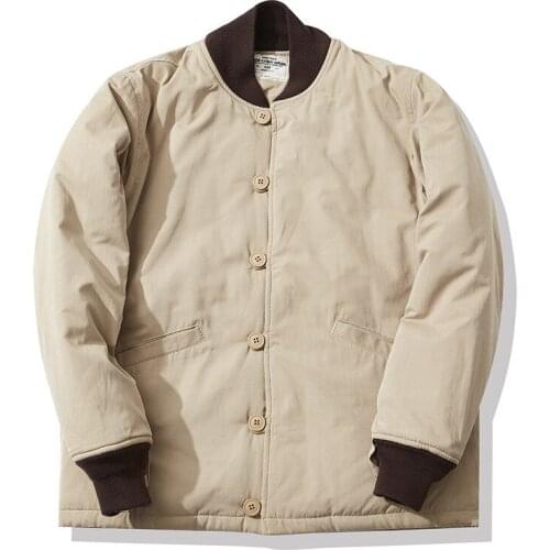 Man Fashion Winter Warm Flight Bomber Jacket Cotton Lined Thick Thermal Pilot Overcoats Military Style Cargo Tactical Outerwear