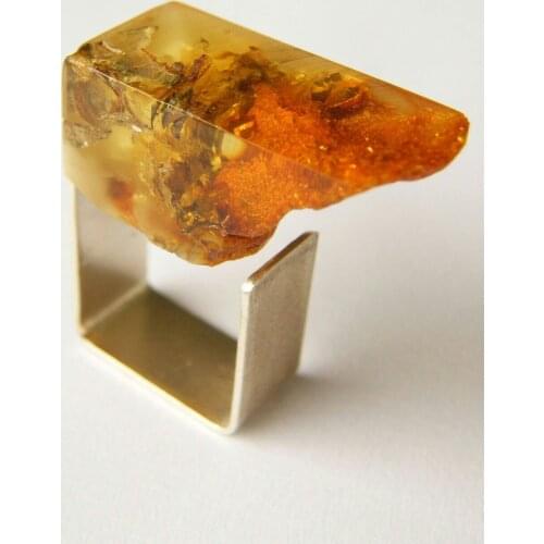 STONE AGE KOLLEKSİYONU FROM NATURE TENİMİZE MEN WOMEN KEHRİBAR RING