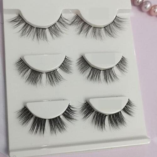 False eye lashes Segmented sections Natural handmade thick False Eyelashes Extension sexy Soft eye lashes Mink False Eyelashes