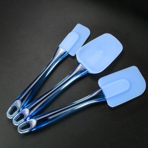 Food Grade Silicone Cream Cake Shovel Portable Three-piece Batter Mixed Knife Cake Room Baking Tool Kitchen Utensils Accessories