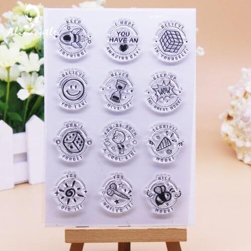 CLEAR STAMPS Teacher Children Encourage DIY Scrapbooking Card Album Paper Craft Rubber Roller Transparent Silicon Stamp