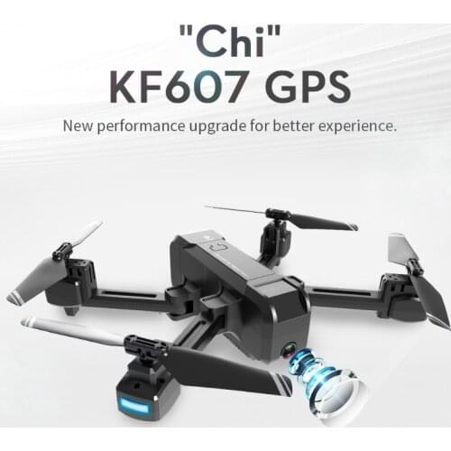 Rc Drone Kf607 With Gps 4k Optical Flow Dual Camera Folding Drone Four-axis Aircraft Remote Control Aircraft Vs F11pro