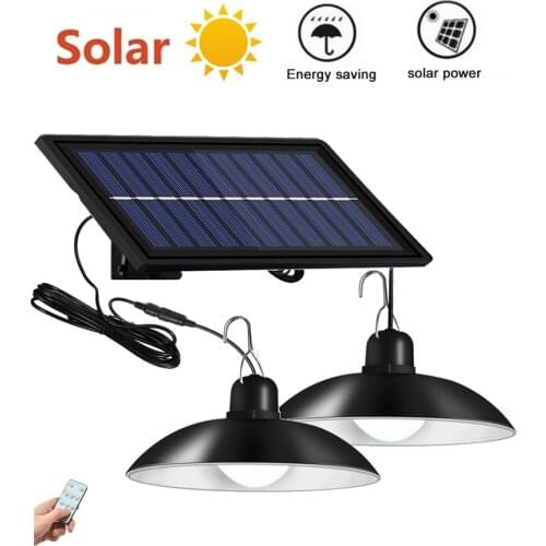 Retro Lampshade Solar Pendant Chandelier solar Split Wall Light Outdoor Light Extension Cord Waterproof Garden Street Wall Split