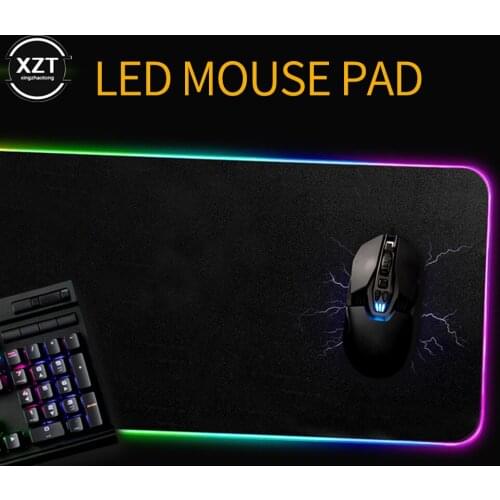 RGB Luminous Gaming Mouse Pad Colorful Oversized Glowing USB LED Extended Illuminated Keyboard Non-slip Blanket Large Mat