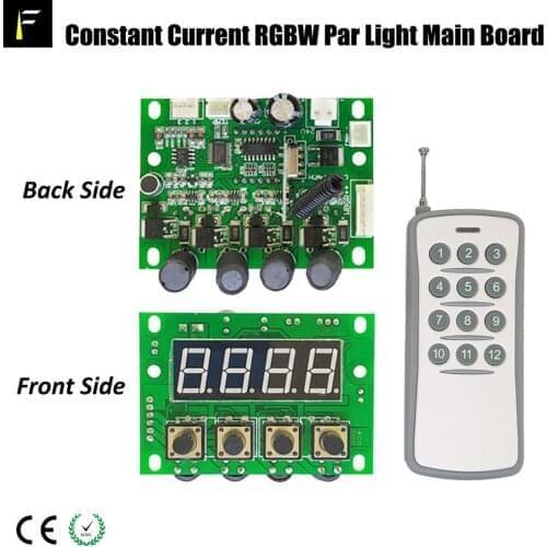 Constant Current Led 54x3W RGBW/RGB 8CH Stage Par Can Light Display Program dmx Control Main Board with Wireless Remote Control