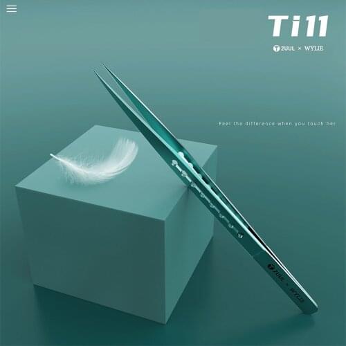 Ti11 2UUL x WYLIE Co-Produced Super Light Titanium Special Sharp Tip Flying Wire Handheld Tweezer iPhone BGA IC Repair Assistant