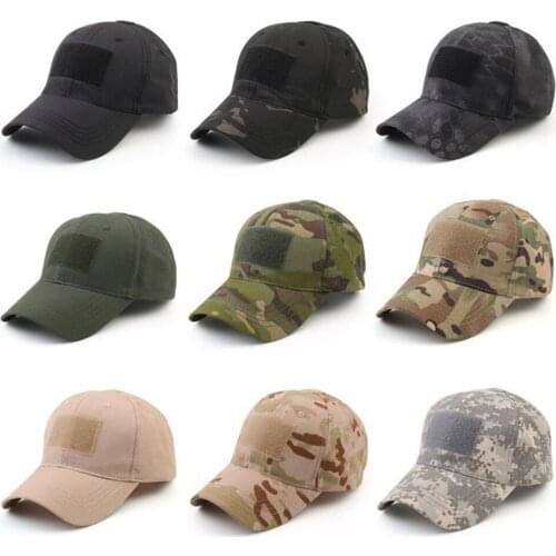 Outdoor Camouflage Hat Baseball Caps Simplicity Tactical Military Army Camo Hiking Fishing Cap Sport Cycling Caps For Men Adult