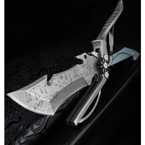 XUAN FENG Outdoor knife self-defense military knife high hardness field survival sharp straight knife portable army knife